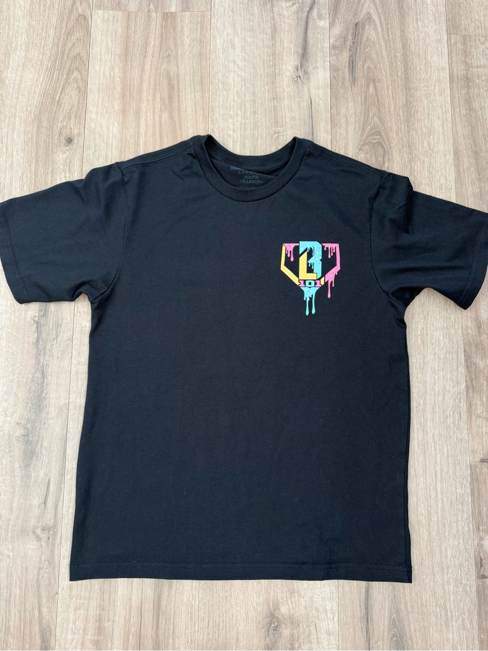 Baseball Lifestyle 101 youth black  drip shirt